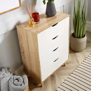 Home Source Boden 4 Drawer Chest Natural