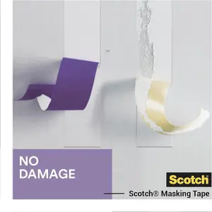 ScotchBlue Delicate Surface Advanced Masking Tape, 24 mm x 41 m, Super-sharp Paint Lines, For Delicate Painting and Decorating Ind