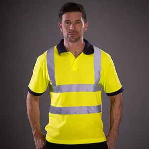 Yoko Hi-Vis Short Sleeve Polo Shirt / Mens Workwear (Pack of 2)