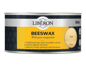 Liberon 500ml Beeswax Paste for Wood Care and Finishing