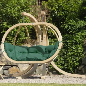 Amazonas Globo Royal Double Seater Hanging Chair Set in Verde