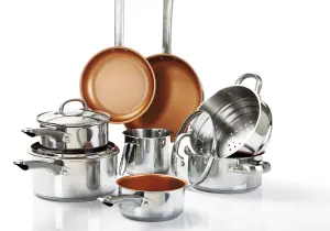 Cermalon Stainless Steel 8 Piece Cookware Set