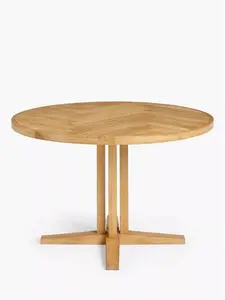 John Lewis Estate 4 Seater Round Dining Table Table, Natural