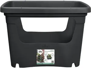 Elho Green Basics Stack & Grow Container Living Black