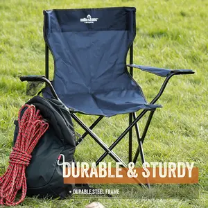 Milestone Camping Folding Camping Chair - Blue