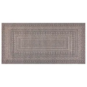 Area Rug 80 x 150 cm Beige and Grey BAGLAR