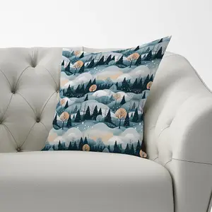 Dreamy Snowy Christmas Scene Cushions 33cm x 48cm