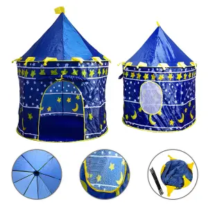 KIDS POP UP WIZARD PRINCESS CASTLE BALL PLAYING TENT INDOOR OUTDOOR PLAYHOUSE