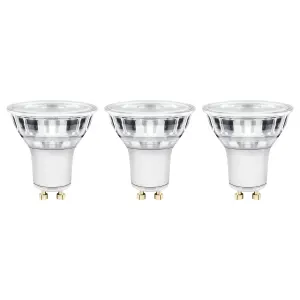 Diall 2.4W 230lm Clear Reflector spot Warm white LED Light bulb, Pack of 3