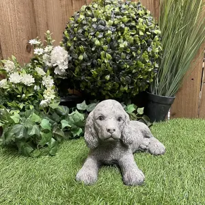 Adorable Small Lying Spaniel Ornament