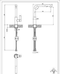 Clearwater Auriga Pull Out Kitchen Tap Brushed Nickel- CW00214BN