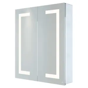 RAK Sagittarius 600x700mm Silvery White Square IR Sensor Illuminated Mirror Cabinet IP44