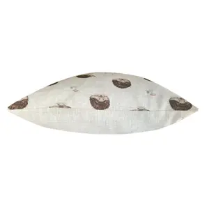 Evans Lichfield Oakwood Hedgehogs Repeat Printed Feather Filled Cushion