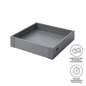 GoodHome Soto Matt anthracite Internal drawer front (H)105mm (W)455mm (T)13mm