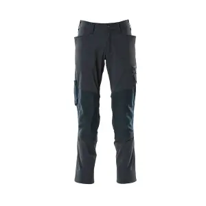 Mascot Accelerate Stretch Trousers with Kneepad Pockets - Dark Navy   (32.5) (Leg Length - Regular)