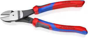 KNIPEX 74 02 200 High Leverage Diagonal Side Cutter with Comfort Grip Handles, 200mm 88145