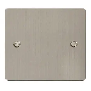 Flat Plate Stainless Steel 1 Gang Blank Plate - SE Home