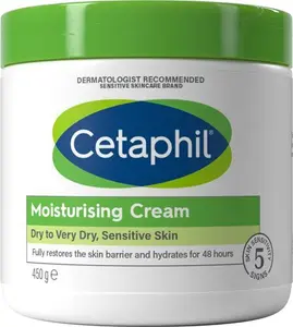 Cetaphil Body Moisturiser, 450G, Moisturising Cream For Dry To Very Dry, Sensitive Skin, With Niacinamide & Vitamin E