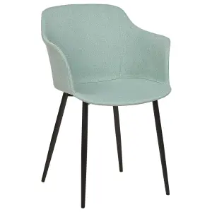 Set of 2 Dining Chairs ELIM Mint Green