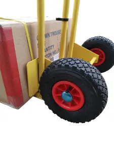 CGV380 Pneumatic Heavy Duty Folding and Fixed Toe Sack Truck with Pneumatic Wheels, 200kg Capacity