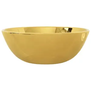 Berkfield Wash Basin 28x10 cm Ceramic Gold