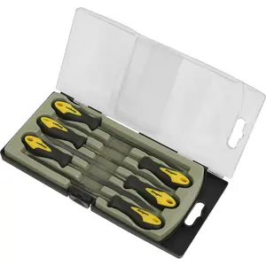 6 Piece 100mm Needle File Set - Comfort Grip Handles - Precision Micro Files