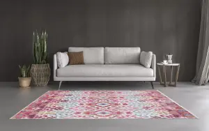 GoodHome Dorsey Pink Large Rug, (L)230cm x (W)160cm