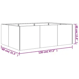 Berkfield Garden Raised Bed 120x80x40 cm Corten Steel