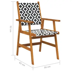 Berkfield Garden Chairs 2 pcs Solid Acacia Wood