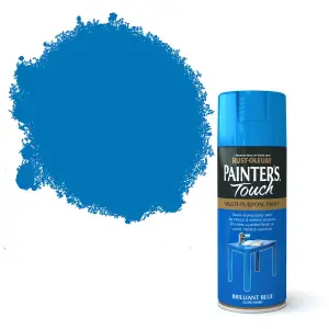 Rust-Oleum Painter's Touch Brilliant blue Gloss Multi-surface Decorative spray paint, 400ml