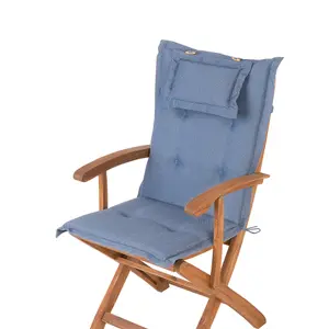 Garden Chair MAUI Acacia Wood Blue