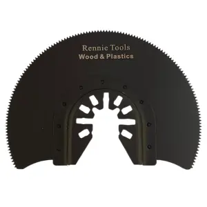 Rennie Tools 88mm Half-Round Oscillating Multi Tool Blades for Wood, Plastic, Drywall Etc. Universal Fitting Multitool Blades