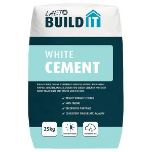 Cement White 25kg Ready Mixed by Laeto Build It - FREE DELIVERY INCLUDED