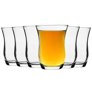 LAV - Harman Glass Tea Cup Set - 95ml - Pack of 6