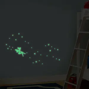 Walplus Glow In Dark Fairy Vinyl Wall Sticker Decorationsx 3 Packs