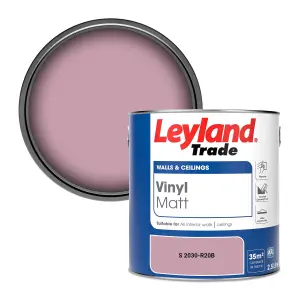 Leyland Trade Vinyl Matt Walls & Ceilings Emulsion Paint (S 2030-R20B) 2.5L