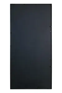 MirrorOutlet The Fenestra Black Modern Window Leaner / Wall Mirror 69" X 33" 174CM X 85CM