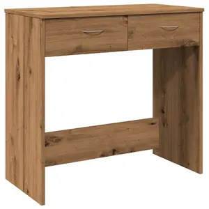 Berkfield Desk Artisian Oak 80x40x75 cm Engineered Wood