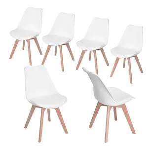 Nero Upholstered Dining Chair (Set of 6) White