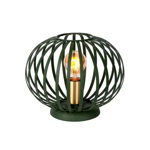 Lucide Manuela Modern Table Lamp 25.5cm- 1xE27 - Green