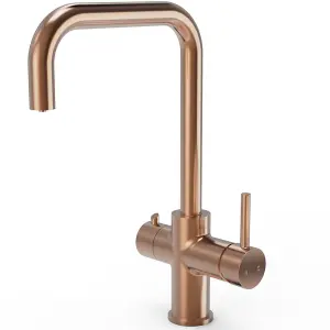 Liquida EBT311CP 3 In 1 Brushed Copper Kitchen Instant Boiling Hot Water Tap