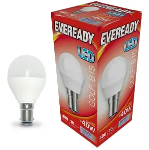 Eveready 5.2w LED SBC Opal Golf Ball 6500k - Warm White