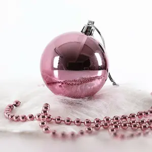 100-Piece Christmas Bauble Set Pink