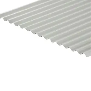 PACK OF 15 (Total 15 Units) - 0.5mm Metal Corrugated Roof Sheet (13/3 Profile) (BS18B25) - White - 990mm (W) x 4880mm (L)