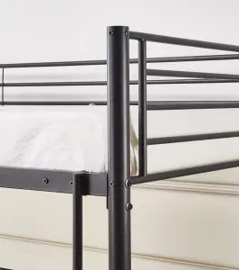 Newby Industrial Metal Bunk Bed Black