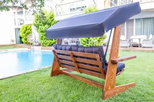 Viva Solid Wood Porch Swing with Canopy 2400 MM