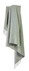 100% Pure New Wool Dartmoor Throw Blanket Made in Wales Green