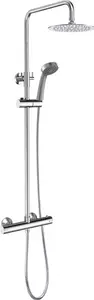 Cruze Modern Thermostatic Shower - Chrome