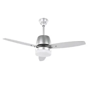 Bostick 74cm Ceiling Fan with Light Kit Silver