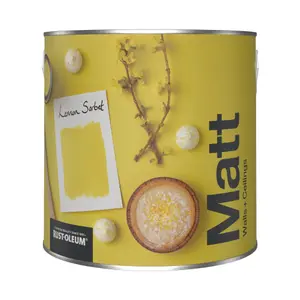 Rust-Oleum Washable Matt Wall Paint - Lemon Sorbet 2.5L